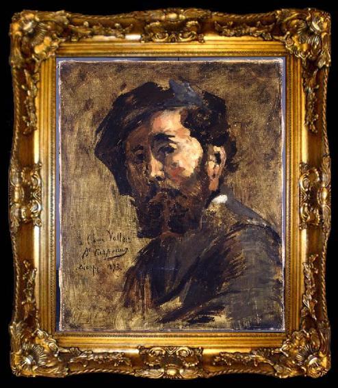 framed  Jean - Baptiste Carpeaux Portrait of Antoine Vollon, ta009-2